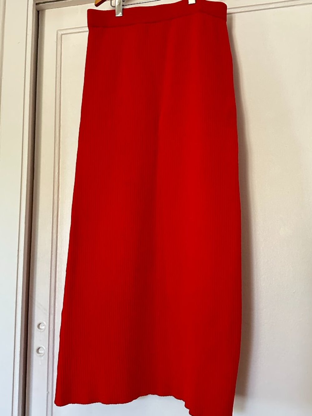 Wayf Red Maxi Skirt